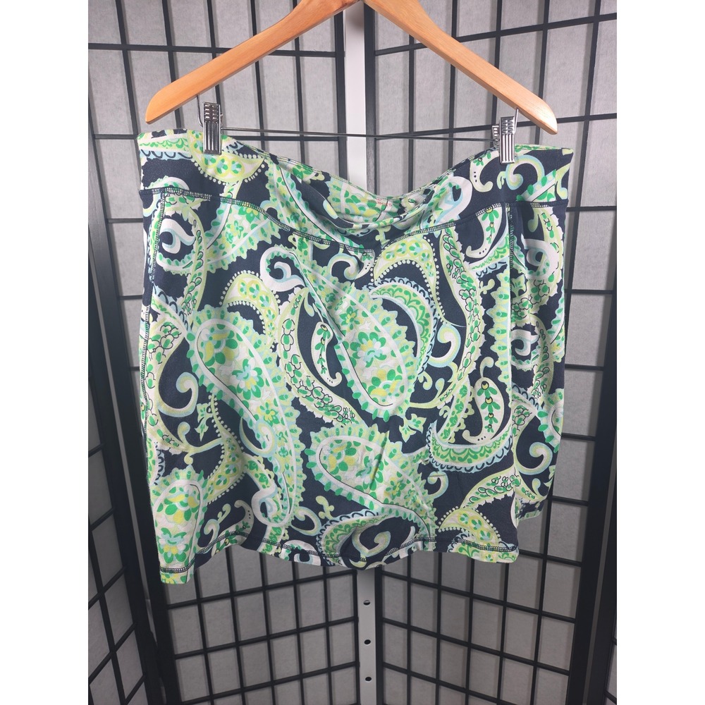 Talbots Paisley Country Club Active Stretch Tennis Golf Skort Plus Size 2X